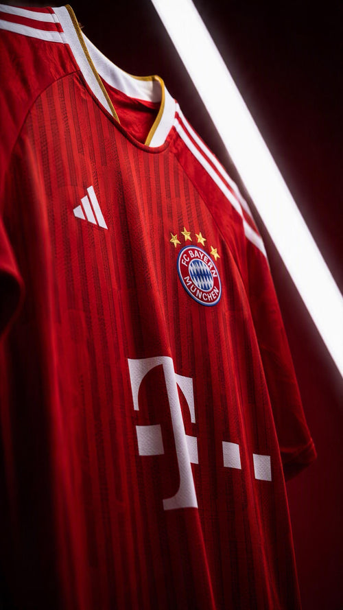 Maillot Bayern Munich Domicile 2026/27 – Rouge Rayé