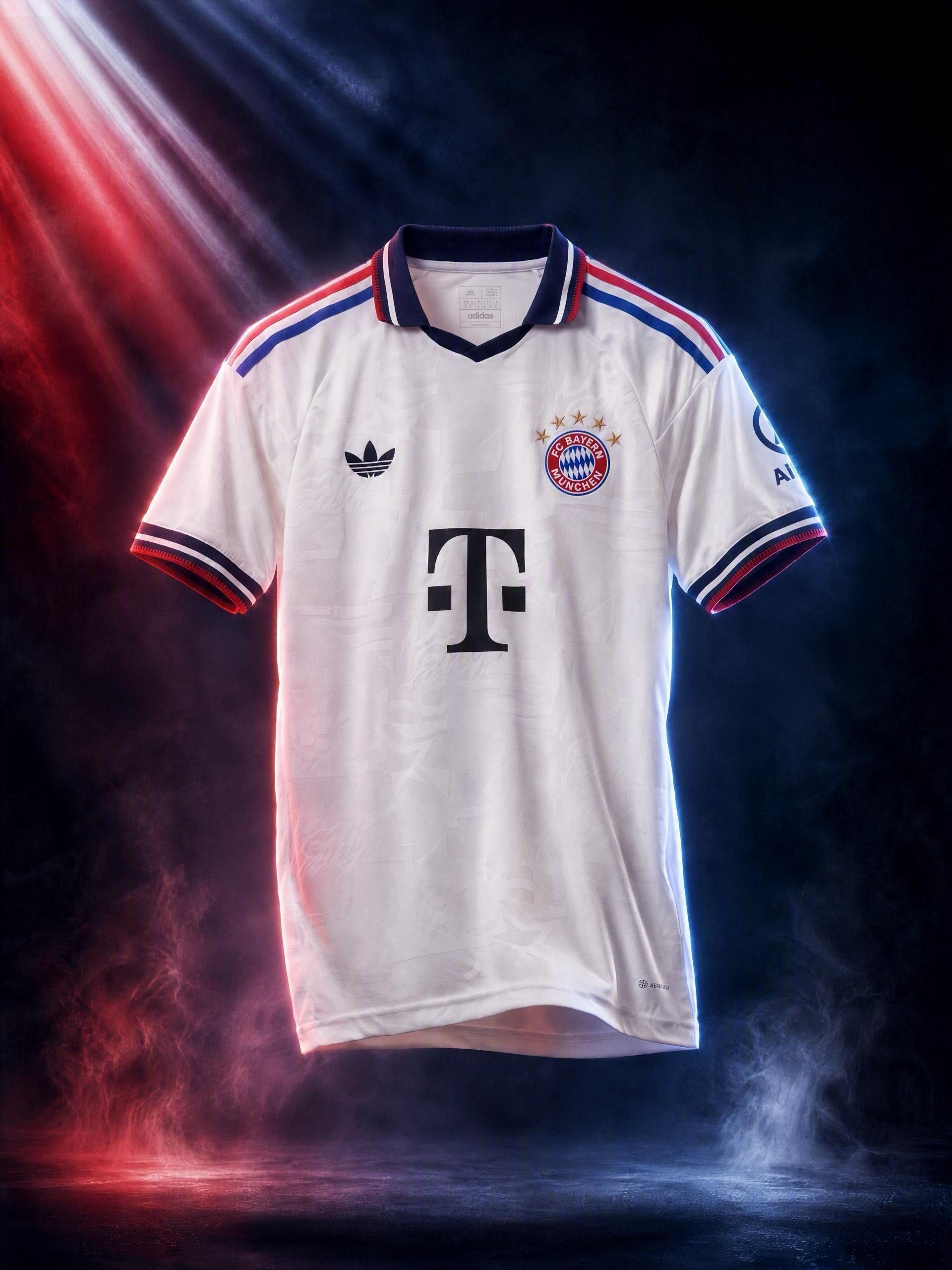 Maillot Bayern Munich Extérieur 2026/27 – Blanc Rétro