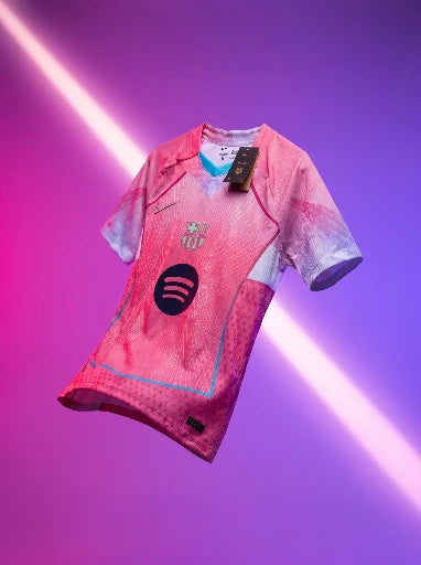 Maillot FC Barcelone Third 2025/26 – Rose Spotify