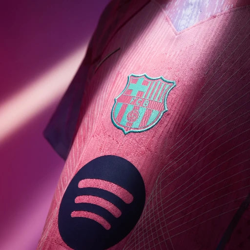 Maillot FC Barcelone Third 2025/26 – Rose Spotify