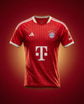 Maillot Bayern Munich Domicile 2026/27 – Rouge Rayé
