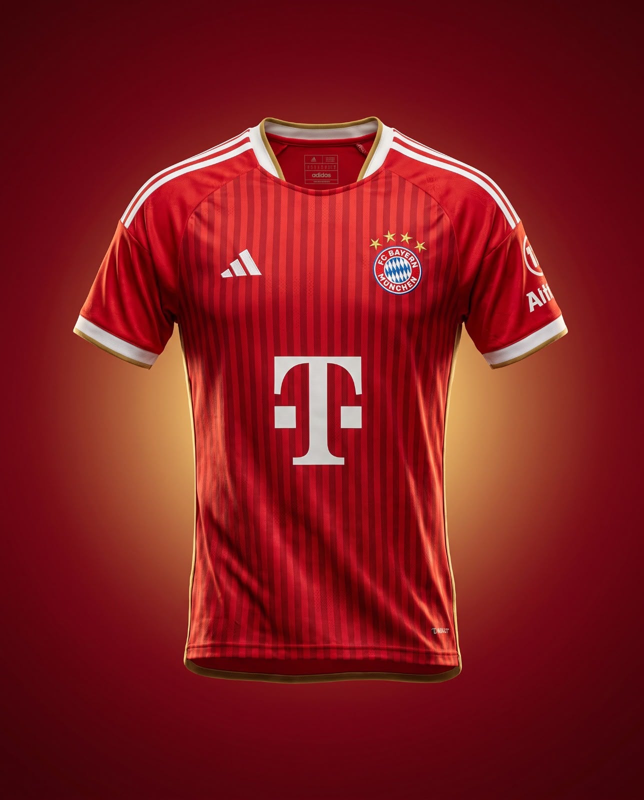 Maillot Bayern Munich Domicile 2026/27 – Rouge Rayé